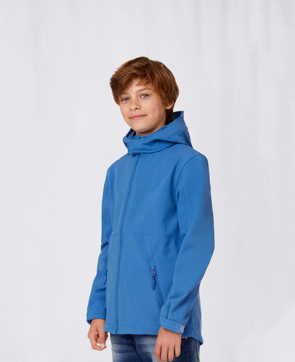 Softshell Jas Kinder B&C Hooded